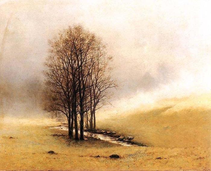 Stanislaw Witkiewicz Springtime fog. oil painting picture